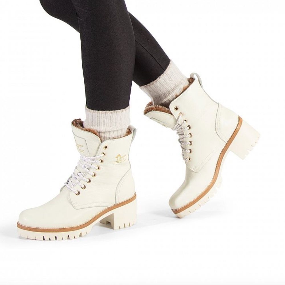 Waterproof Fur lined leather combat boots NEW - Picture 3 of 15